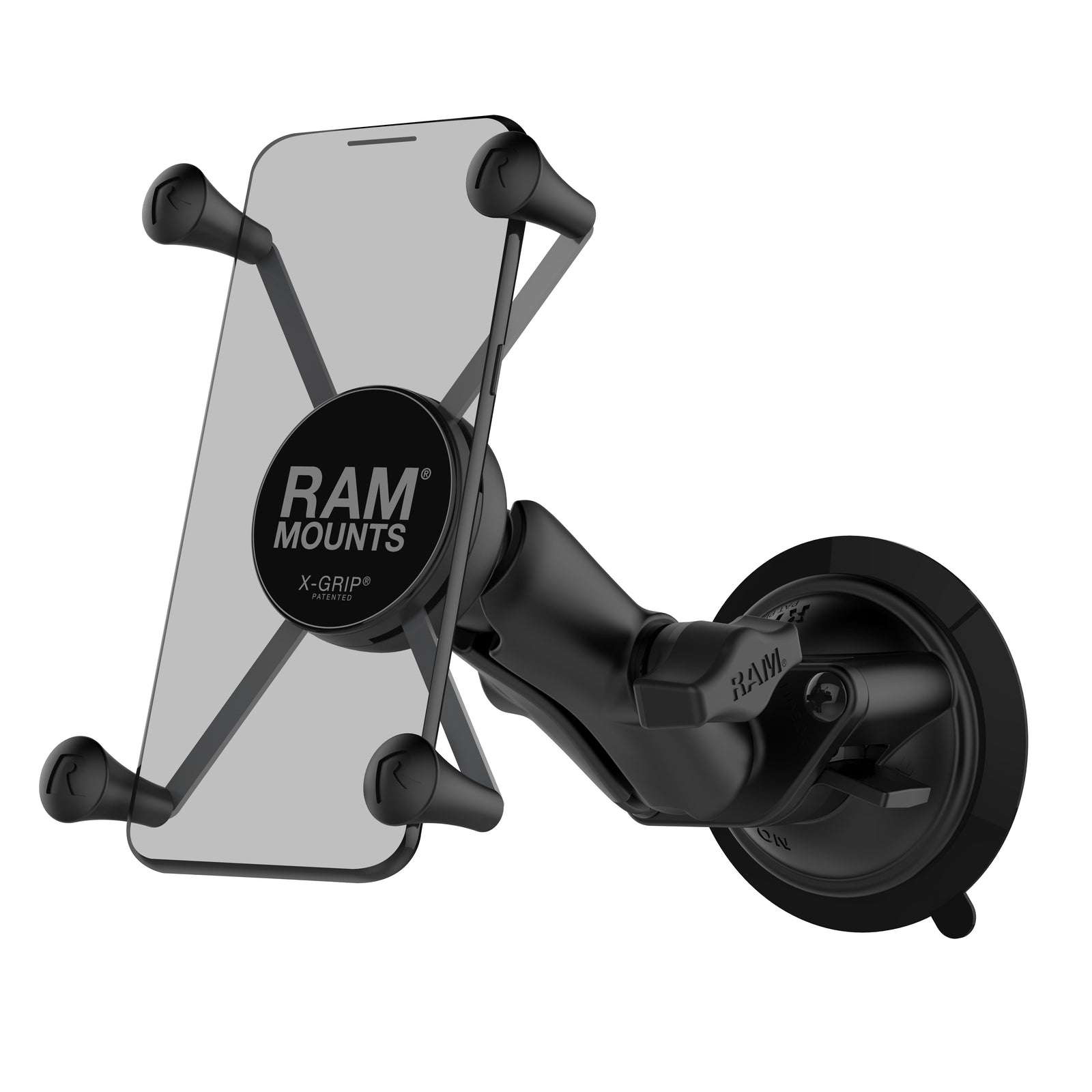 RAM Twist-Lock Suction Mount w Large X-Grip (RAM-B-166-UN10U)