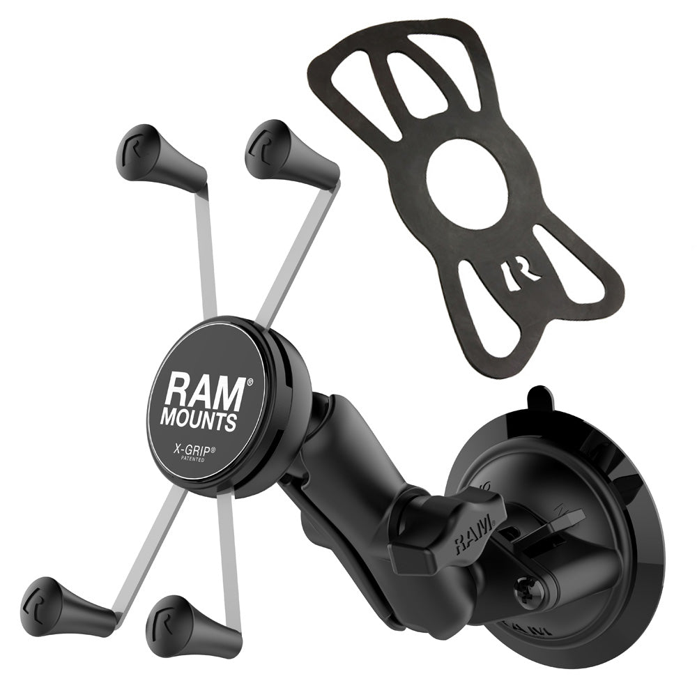 RAM Twist-Lock Suction Mount w Large X-Grip (RAM-B-166-UN10U)
