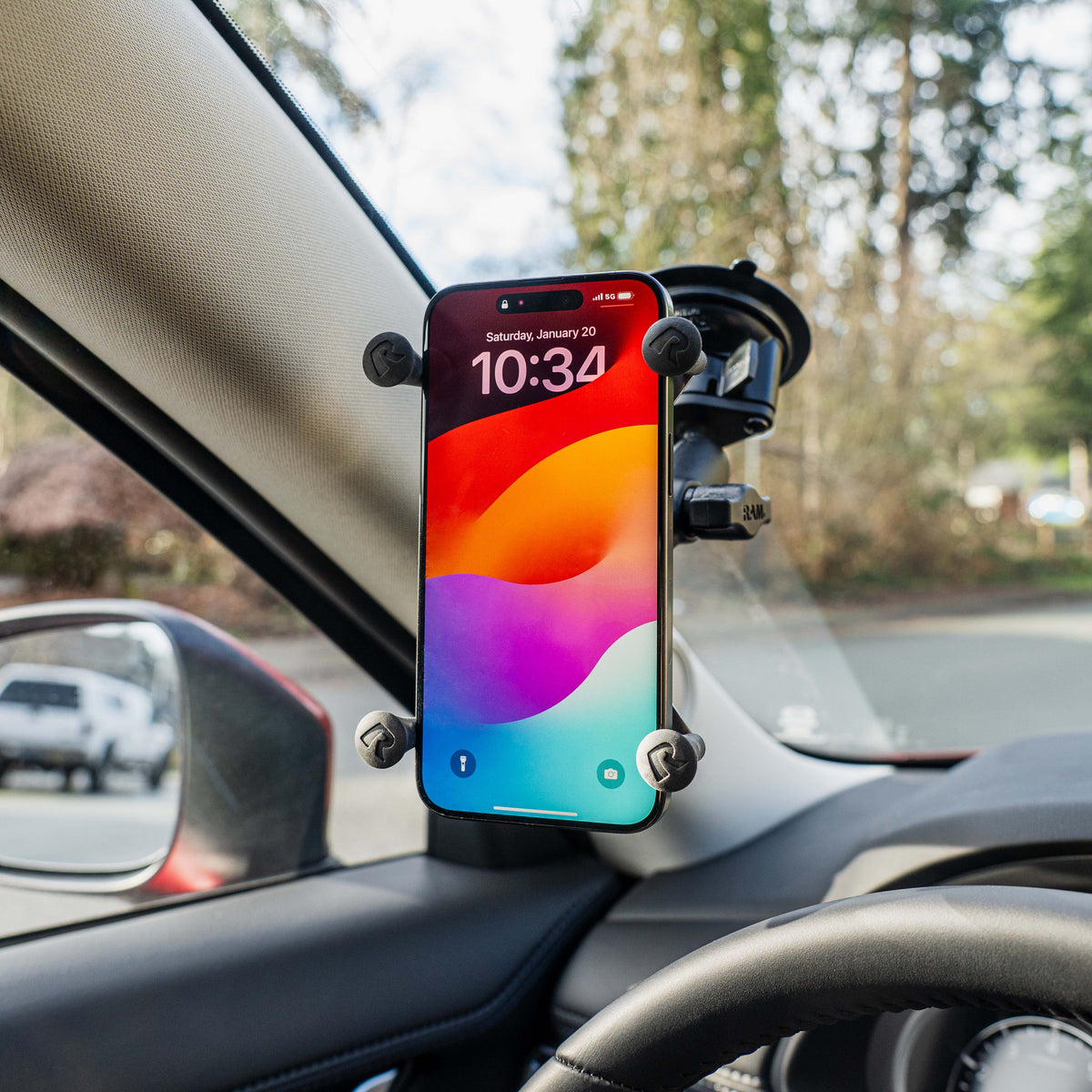 RAM Twist-Lock Suction Mount w Large X-Grip (RAM-B-166-UN10U)