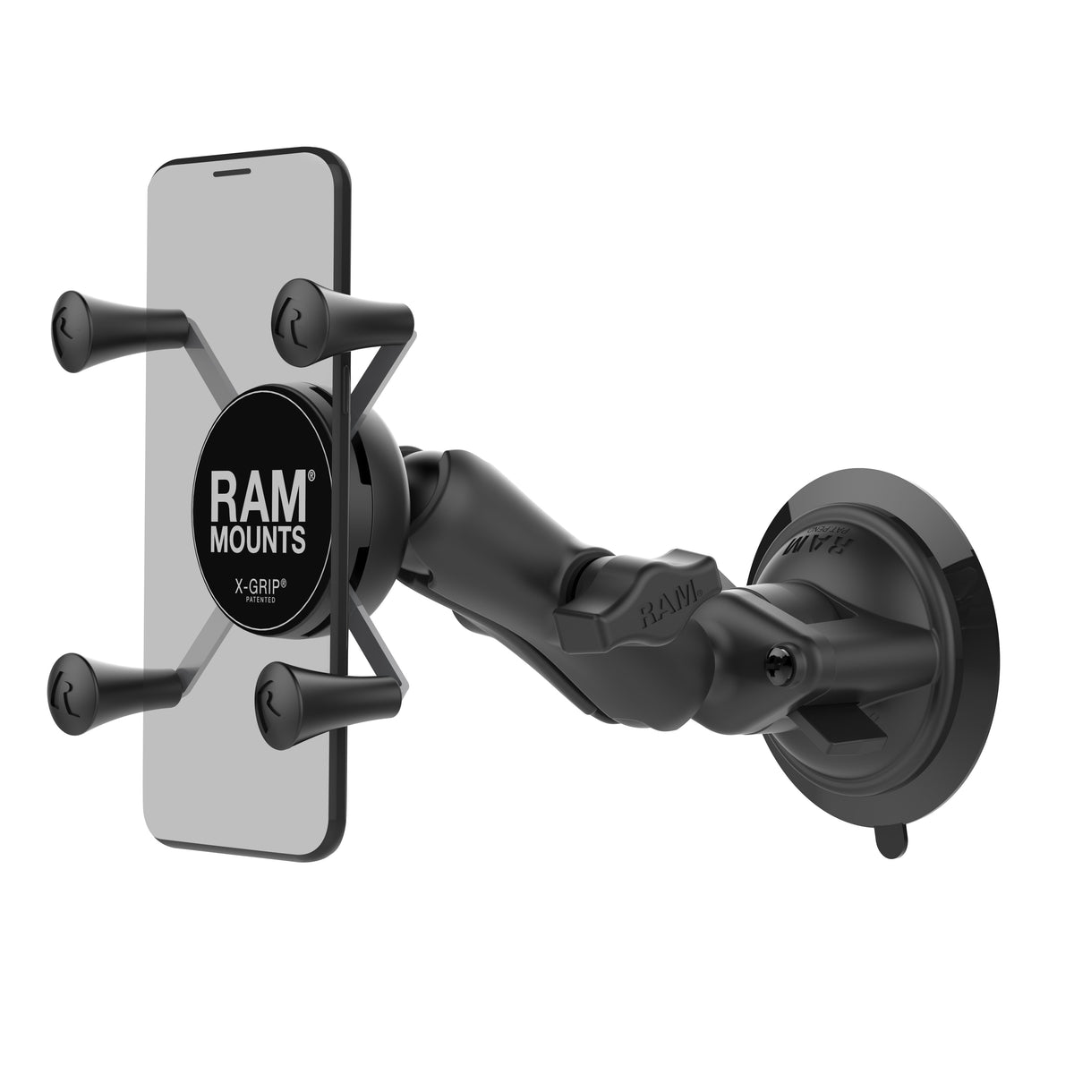 RAM Twist-Lock Suction Mount w X-Grip Phone Holder (RAM-B-166-UN7U)