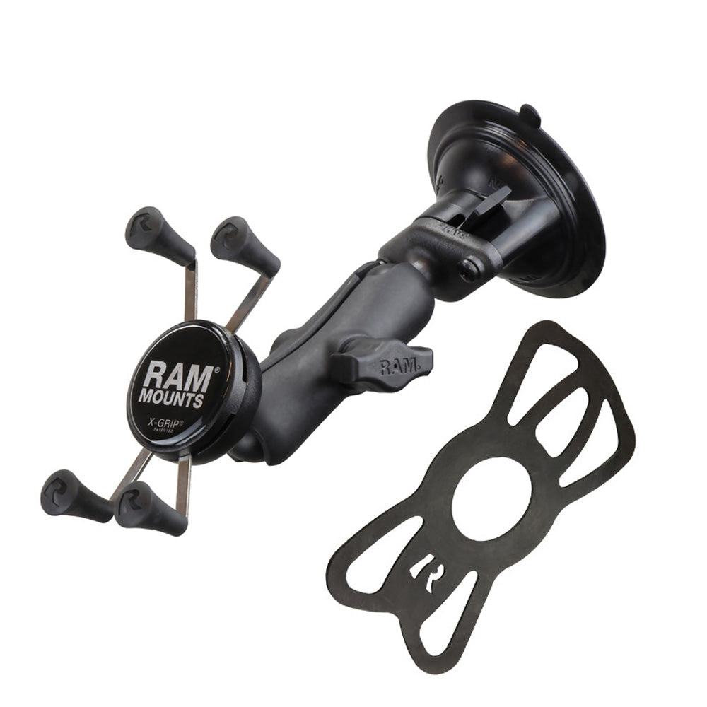 RAM Twist-Lock Suction Mount w X-Grip Phone Holder (RAM-B-166-UN7U)