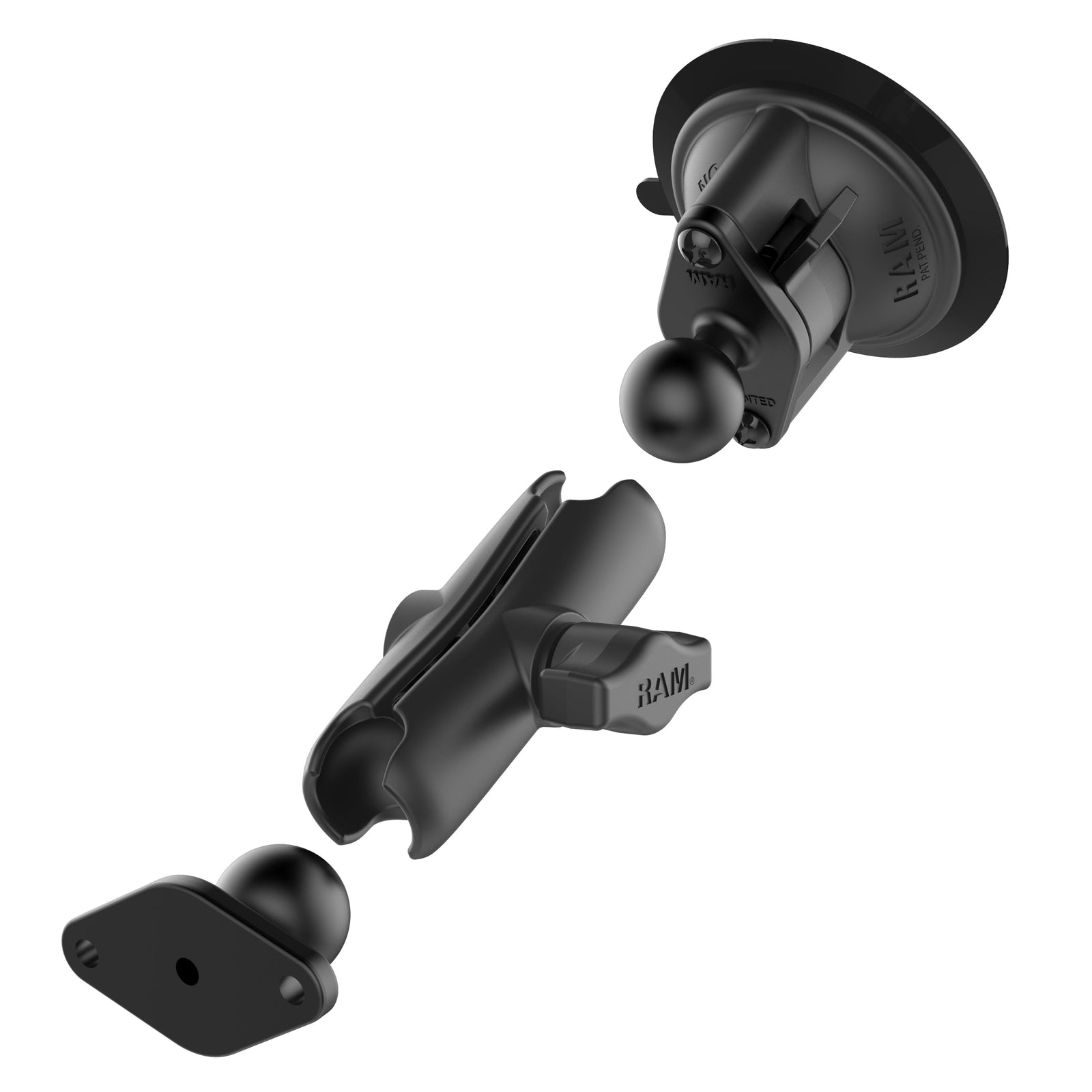 RAM Suction Cup Mount w Arm & Diamond Adapter (RAM-B-166U)
