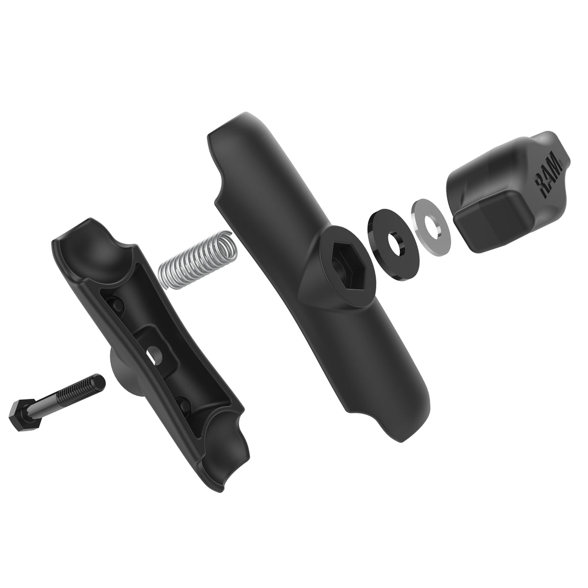 RAM Standard Double Socket Clamp Arm B Size (RAM-B-201U)