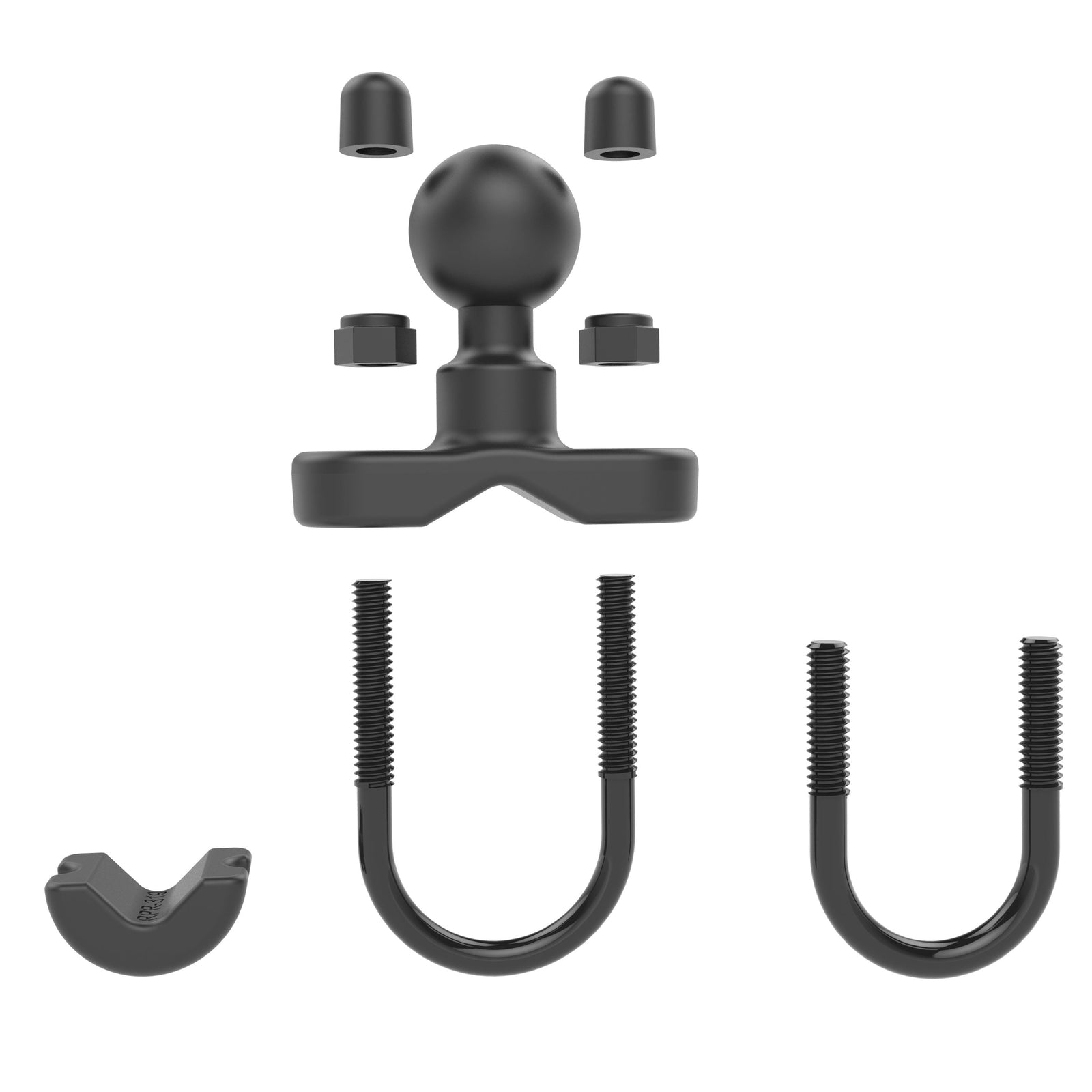 RAM Rail Base 0.5" – 1.25" with U-Bolt & 1" Ball (RAM-B-231ZU)
