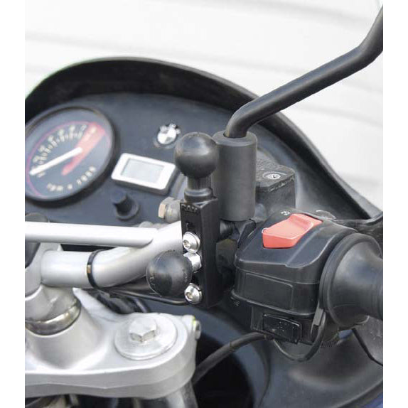 RAM Motorcycle Brake/Clutch Double Ball Base (RAM-B-309-2U)