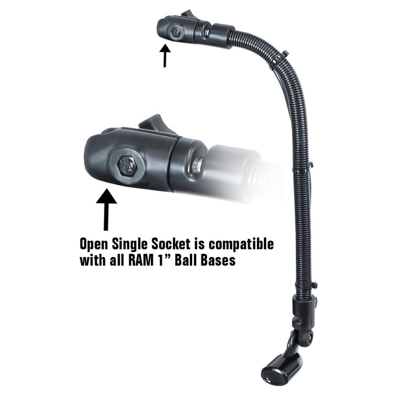 RAM 18" Transducer Arm Mount Kayak (RAM-B-316-18-TRA1-NB)
