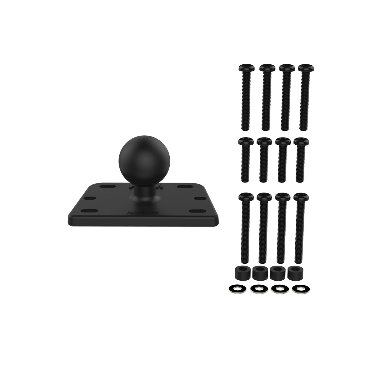RAM Motorcycle Brake/Clutch Reservoir Base w 1" Ball (RAM-B-345U)