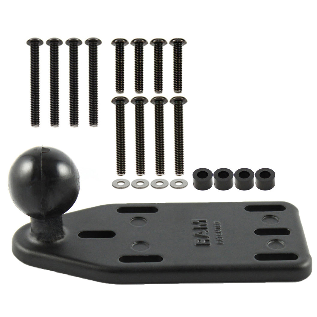 RAM Motorcycle Brake/Clutch Reservoir Base w edge 1" Ball (RAM-B-346U)