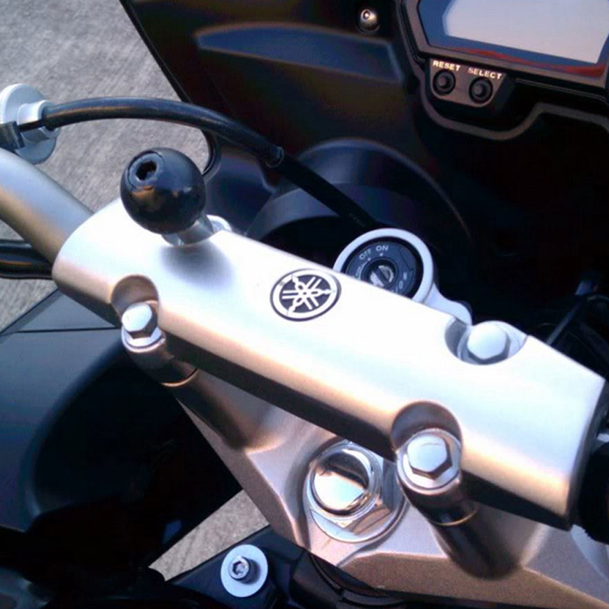 RAM Motorcycle Handlebar Clamp Base w M8 Bolts (RAM-B-367U)