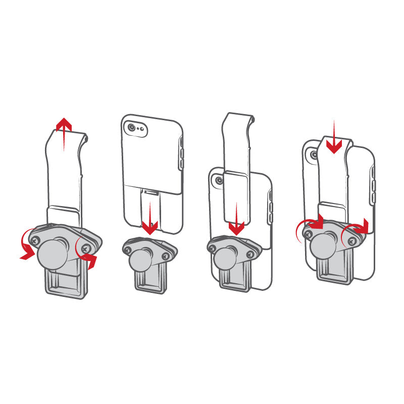 RAM Tough-Claw™ Mount for Phones w OtterBox Case (RAM-B-400-OT2U)