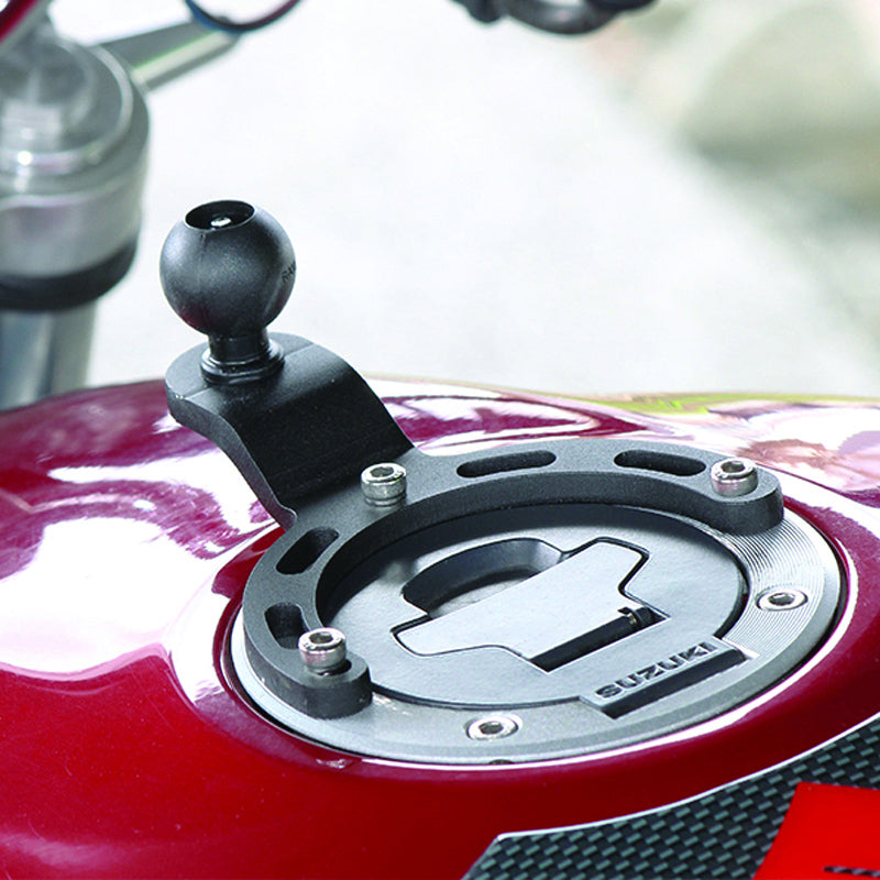 RAM Small Gas Tank Base w 1" Ball for Motorcycles (RAM-B-410U)