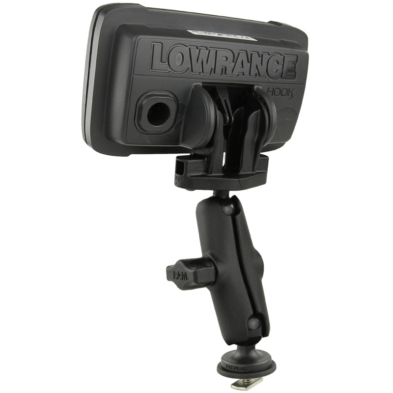RAM 1" Track Mount for Lowrance Hook2-4 &amp; 5 (RAM-B-LO12-354-TRA1)