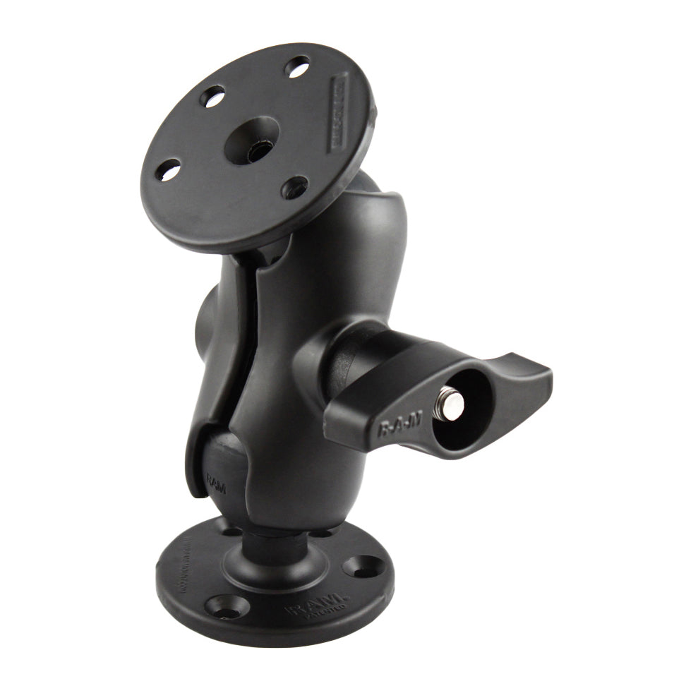 RAM Short Arm Two Round Bases D Size (RAM-D-101U-C)