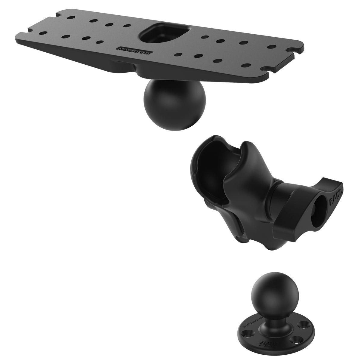 RAM Heavy Duty Marine Mount w Short Arm D (RAM-D-111U-C)
