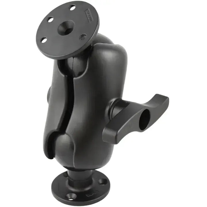 RAM Short Socket Arm Two Round Bases E Size (RAM-E-101U-D)