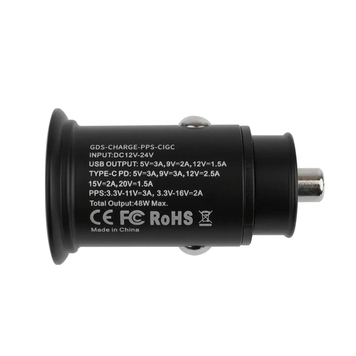RAM GDS Car Charger USB Type-C and Type A (RAM-GDS-CHARGE-PPS-CIGC)