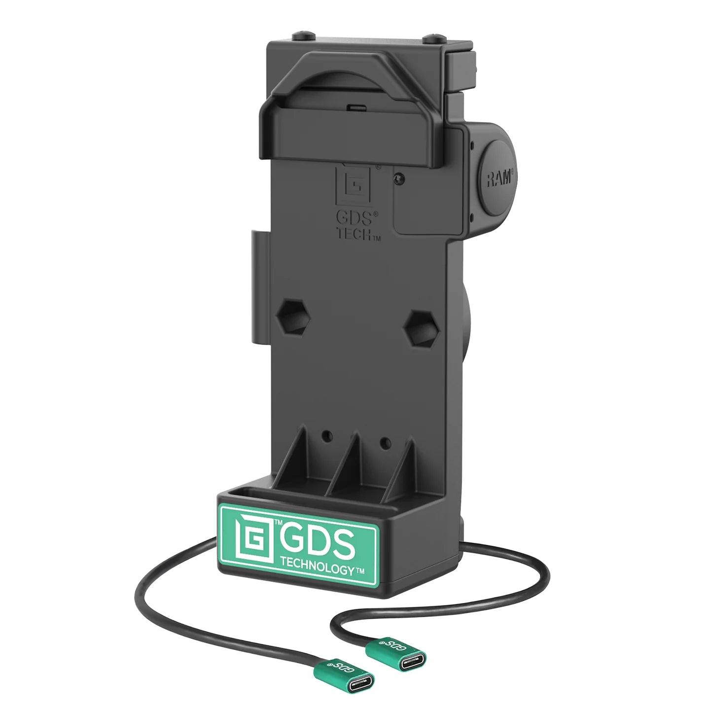 RAM GDS Uni-Conn Spring Loaded Power + Single USB-C Dock (RAM-GDS-DOCK-V12-U1CP-CU)