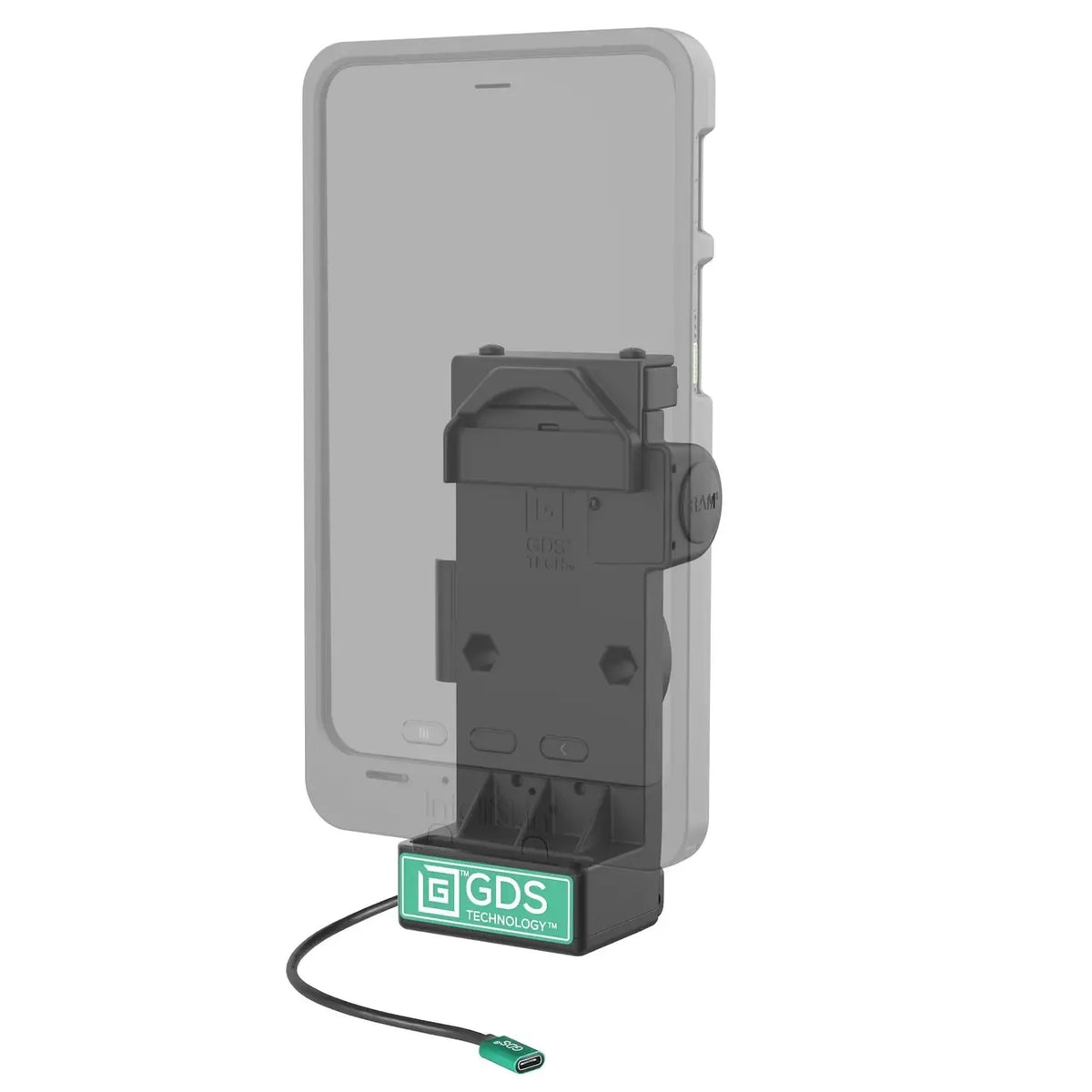 RAM GDS Uni-Conn Non-Locking Spring Loaded Powered Dock (RAM-GDS-DOCK-V12-U1CPU)