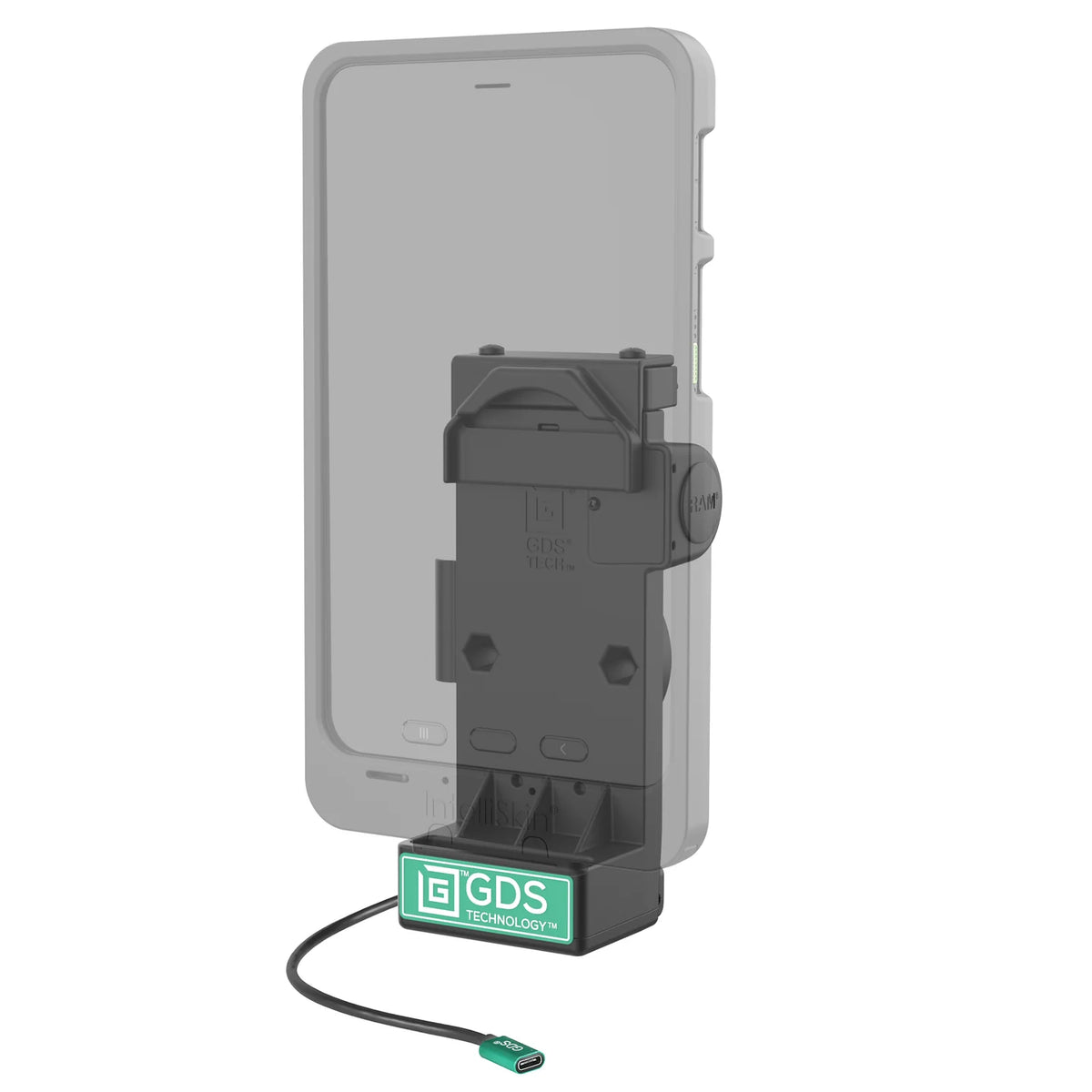 RAM GDS Uni-Conn Non-Locking Spring Loaded Powered Dock (RAM-GDS-DOCK-V12-U1CPU)