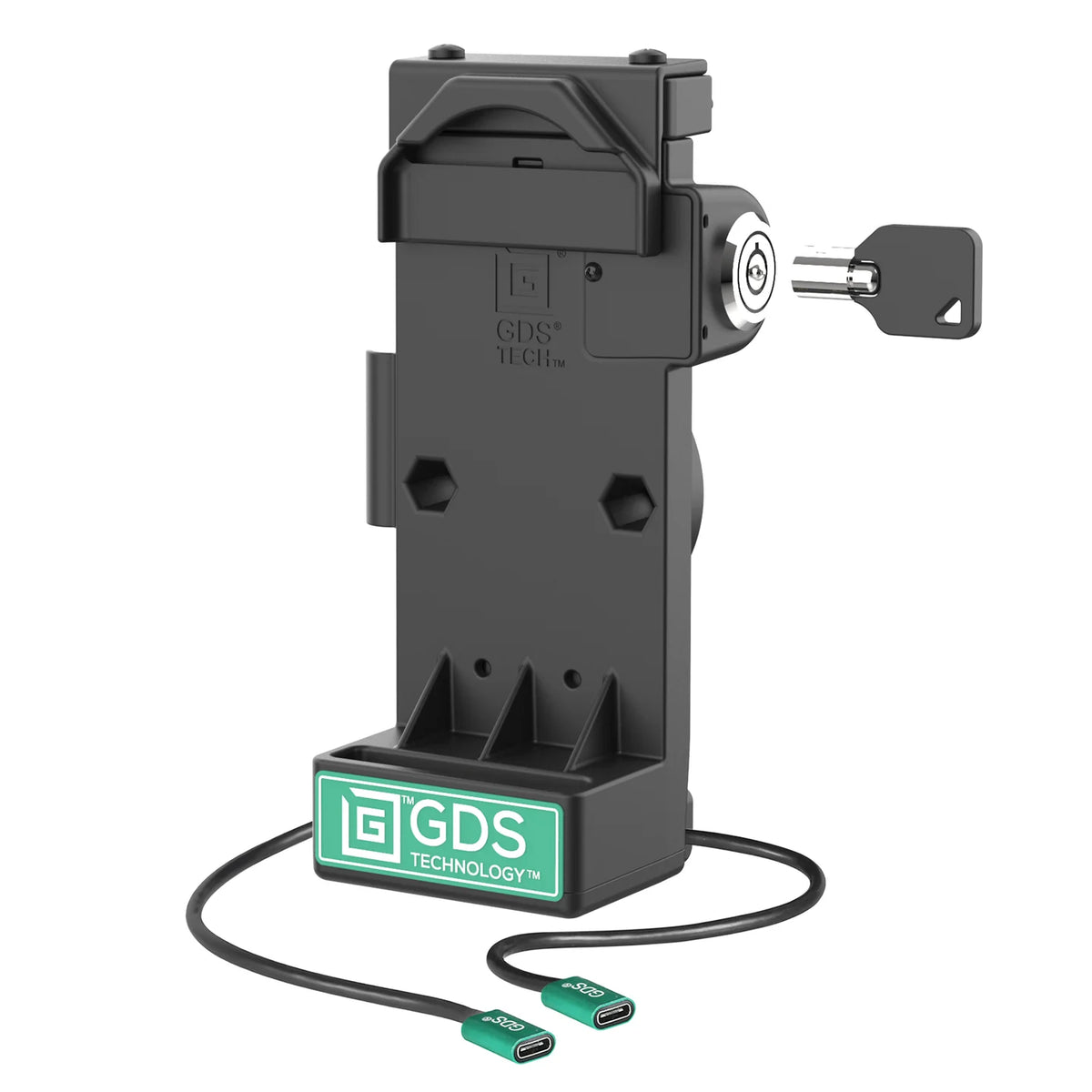 RAM GDS Uni-Conn Locking Spring Loaded Power + Single USB-C Dock (RAM-GDS-DOCKL-V12-U1CP-CU)