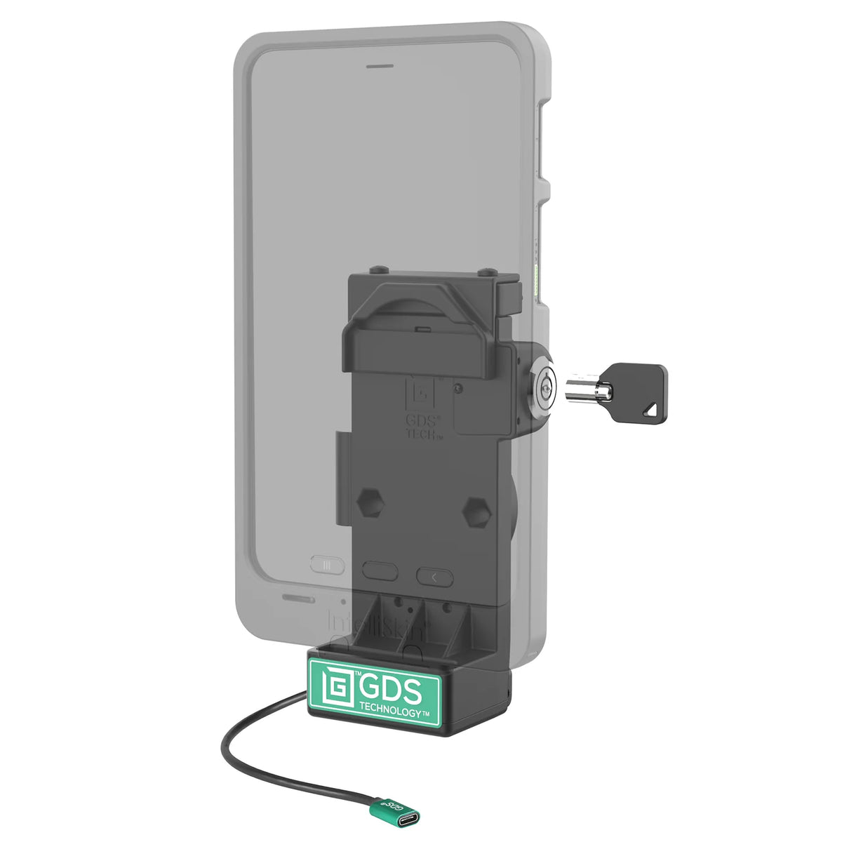 RAM GDS Uni-Conn Locking Spring Loaded Powered Dock (RAM-GDS-DOCKL-V12-U1CPU)