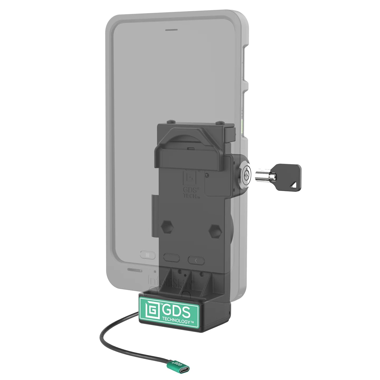 RAM GDS Uni-Conn Locking Spring Loaded Powered Dock (RAM-GDS-DOCKL-V12-U1CPU)