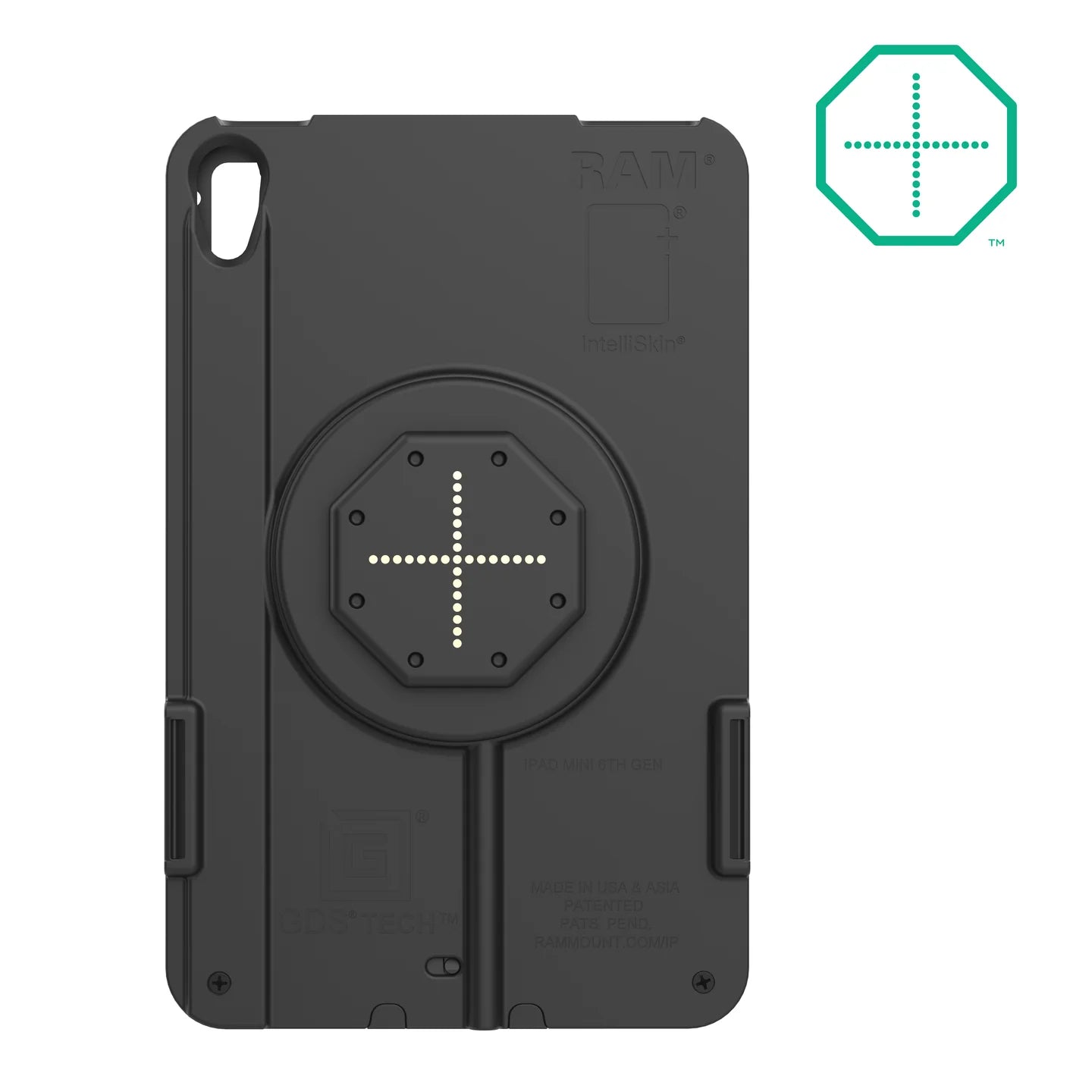 RAM IntelliSkin Thin-Case for iPad mini 6 - Rear Pogo Pads (RAM-GDS-SKIN-AP36-TCB)