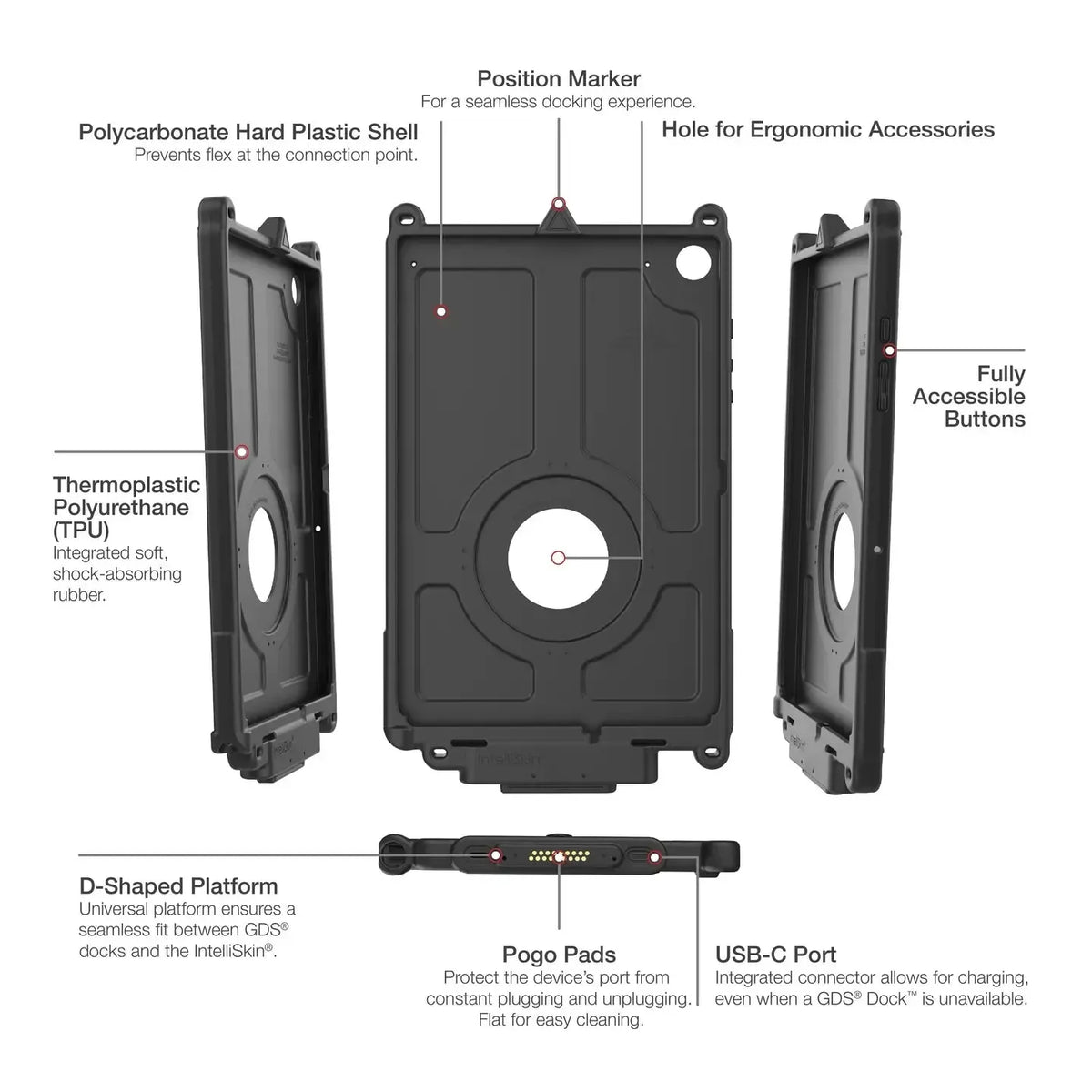 RAM IntelliSkin Next Gen for Samsung Tab A9+ (RAM-GDS-SKIN-SAM88-NG)