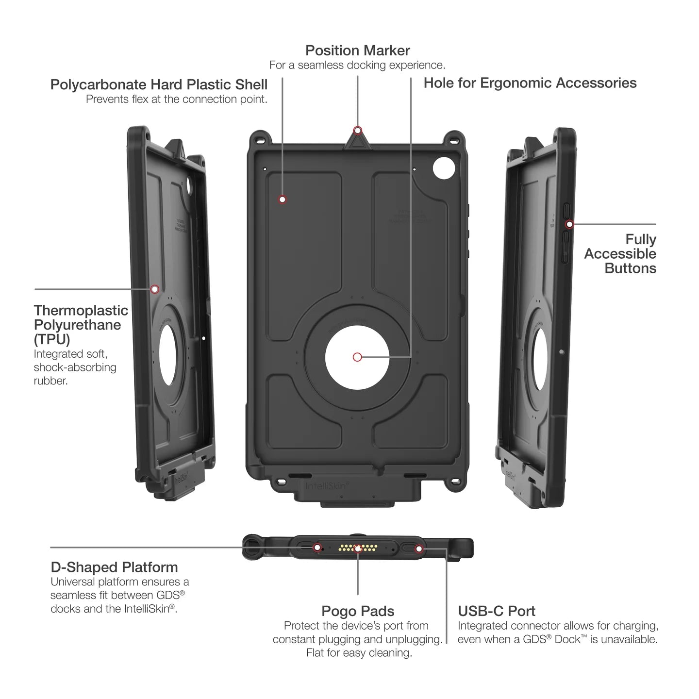 RAM IntelliSkin Next Gen for Samsung Tab A9+ (RAM-GDS-SKIN-SAM88-NG)