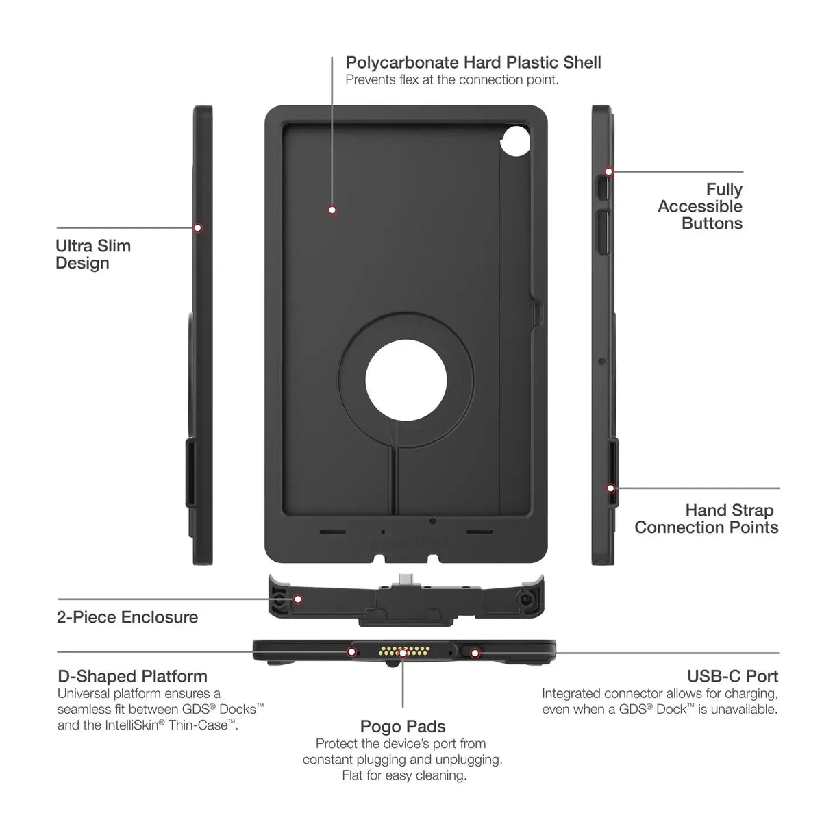 RAM IntelliSkin Thin-Case for Samsung Tab A9+ (RAM-GDS-SKIN-SAM88-TCD)