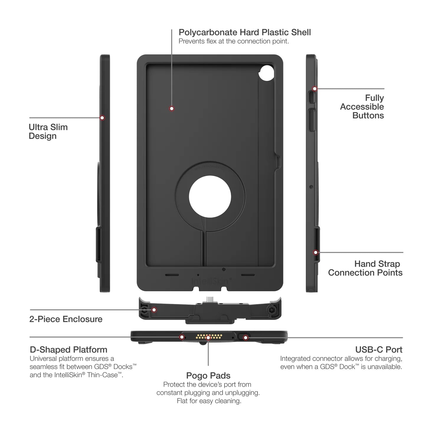 RAM IntelliSkin Thin-Case for Samsung Tab A9+ (RAM-GDS-SKIN-SAM88-TCD)