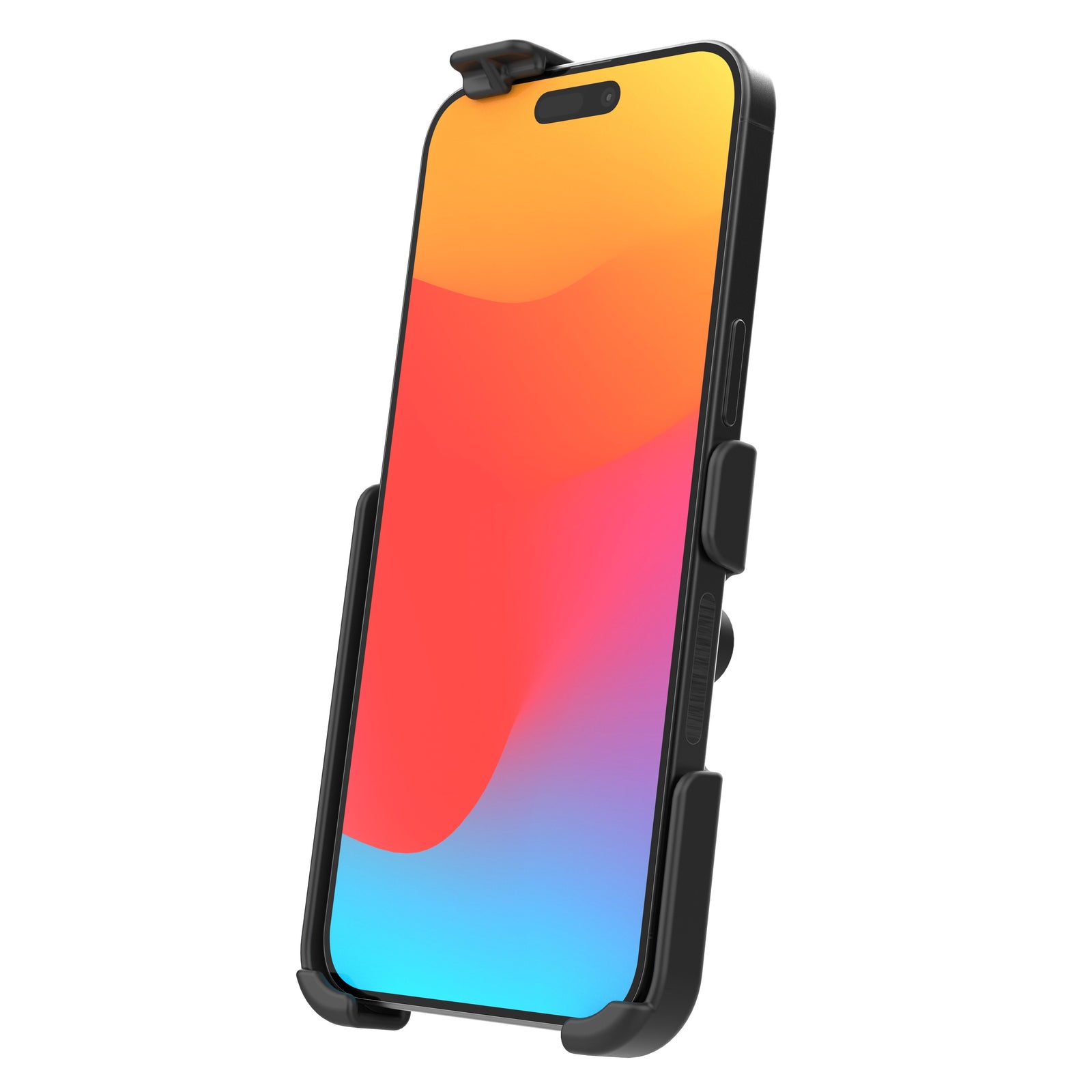 RAM-HOL-AP39-1U cradle shown with a compatible phone; phone not included