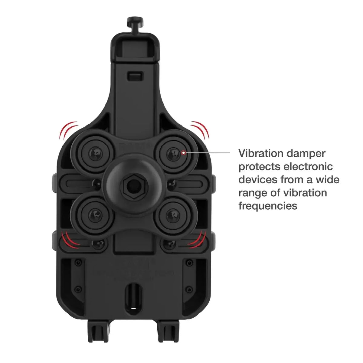 RAM Quick-Grip Pro Phone Holder with Ball &amp; Vibration Damper (RAM-HOL-PD5BVU)