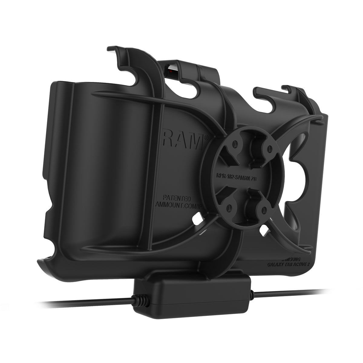 RAM-HOL-SAM60CP-1AU rear of dock with four-hole mounting pattern