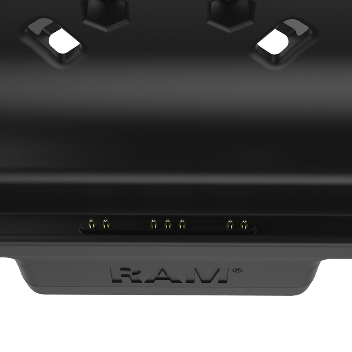 RAM-HOL-SAM60CP-1AU close-up of pogo-pin contacts