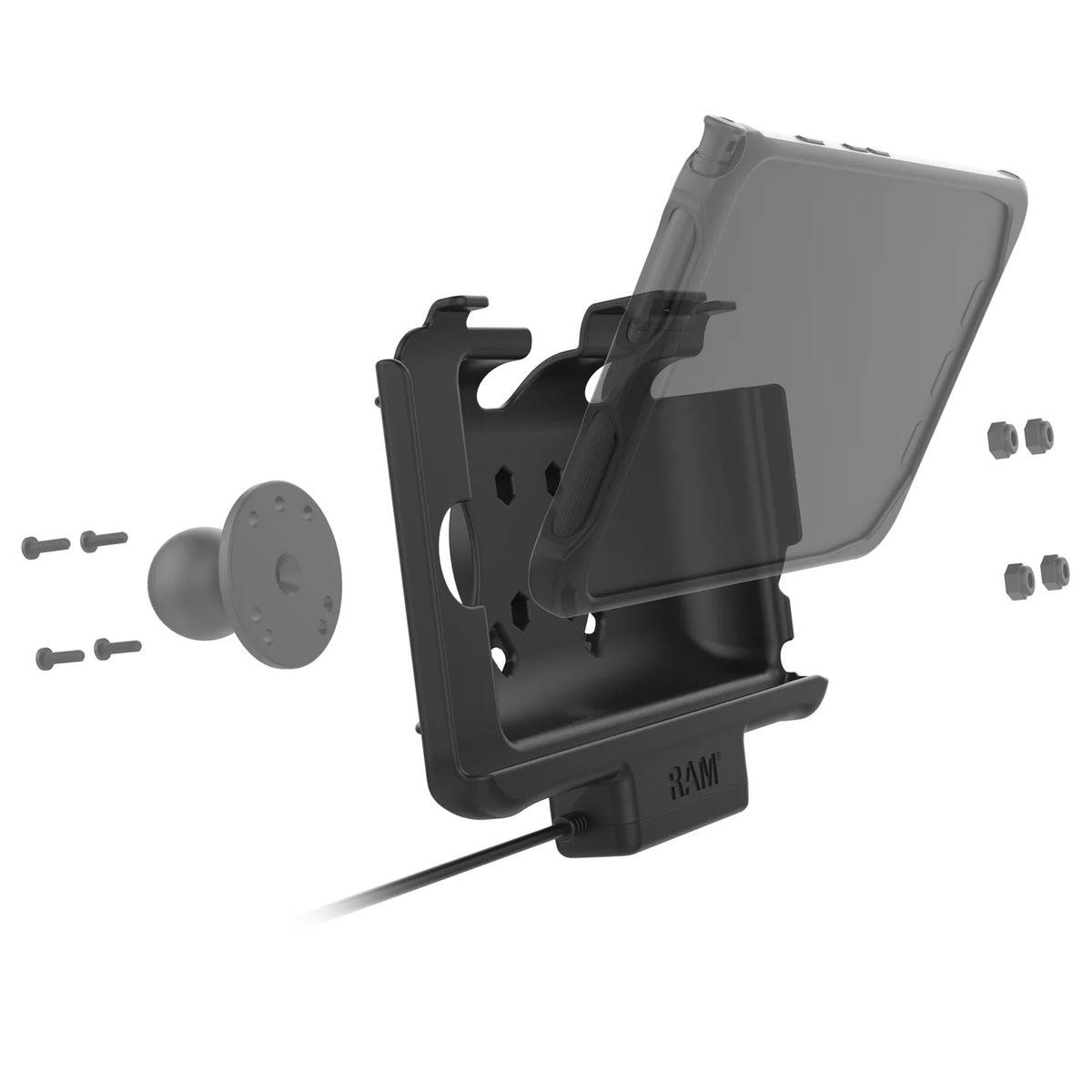 RAM USB-C Powered Cradle for Samsung Tab Active5, 2 &amp; 3 (RAM-HOL-SAM60CPU)