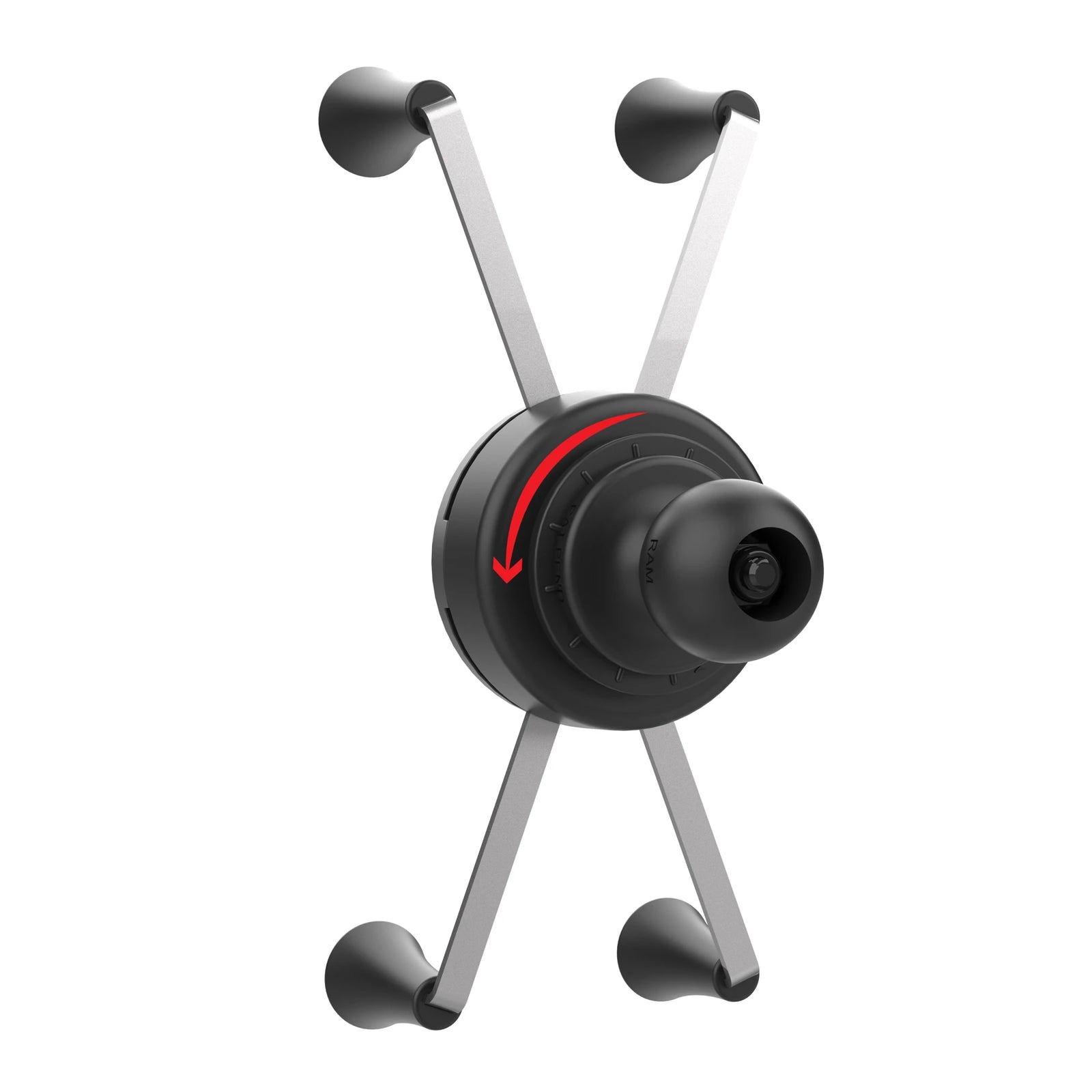 Rear of rotating large X-Grip showing B Size ball (RAM-HOL-UN10BRU)