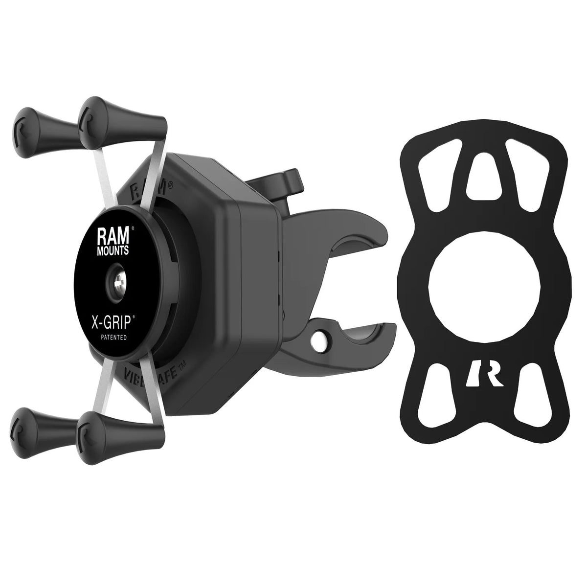 RAM X-Grip UN7 Phone Mount with Vibe-Safe and Tough-Claw (RAM-HOL-UN7-462-400)