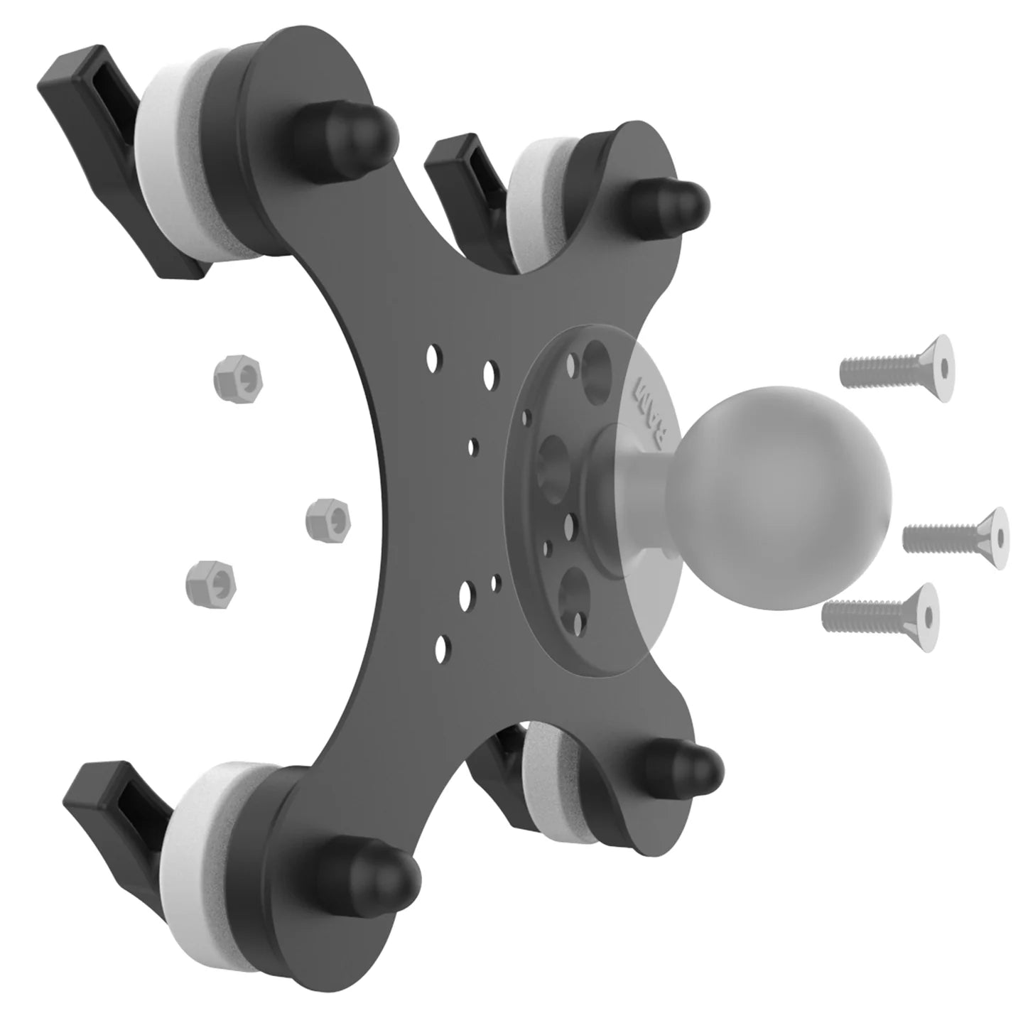 RAM Tough-Mag 48MM 4-Point Magnetic Mounting Base (RAM-MAG48-4SU)