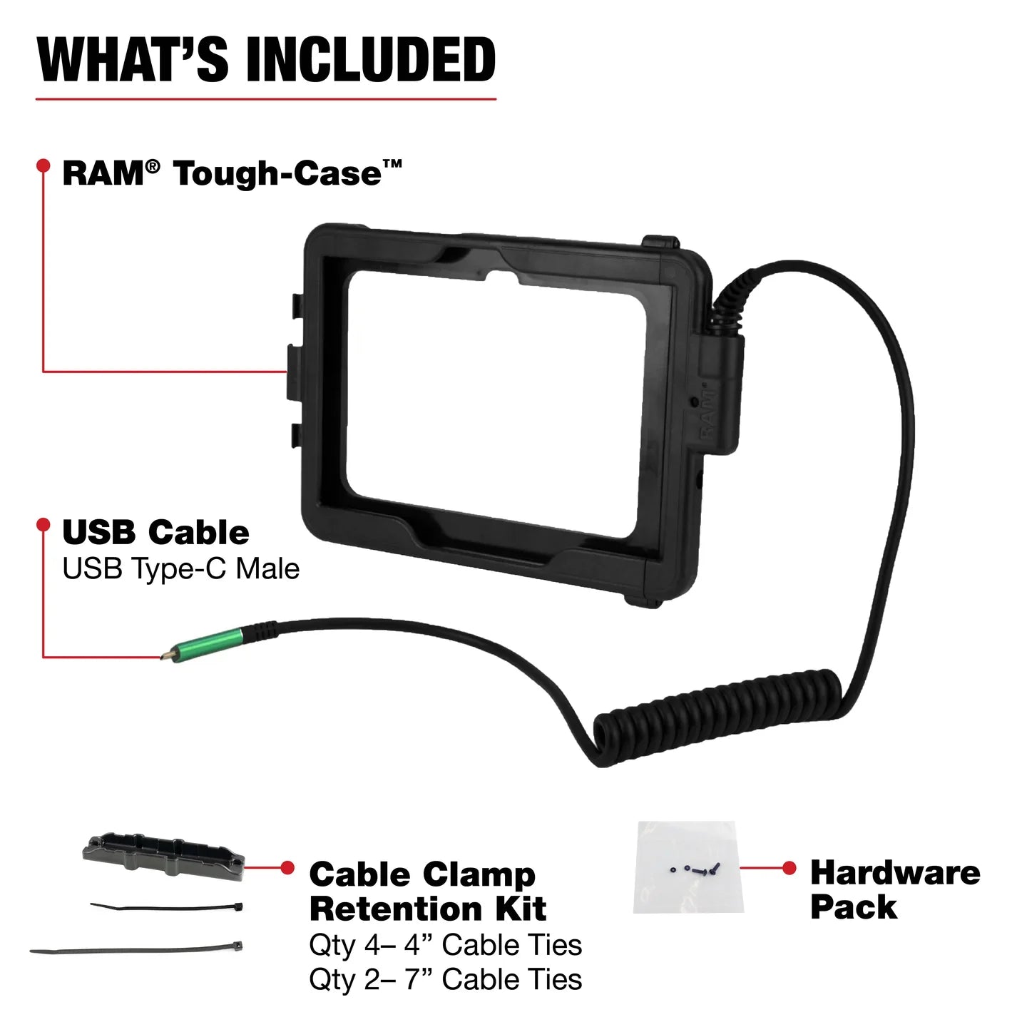 RAM Tough-Case for Tab Active5 Pro and Active4 Pro – USB-C (RAM-TC-SAM54CU)