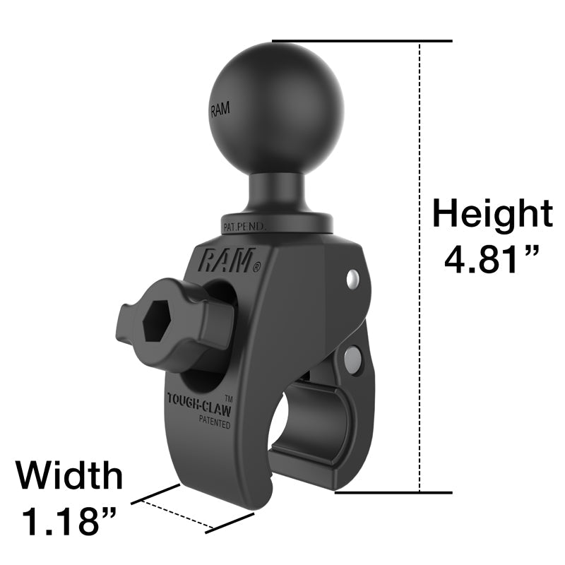 RAM Small Tough-Claw Clamp w 1.5" Ball (RAP-400U)