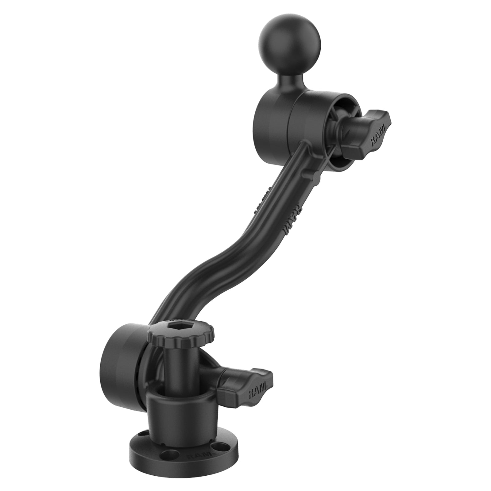 RAM 12" Composite Drill-Down Ratchet Arm with C Size Ball (RAP-411D-114-PA-BGU)