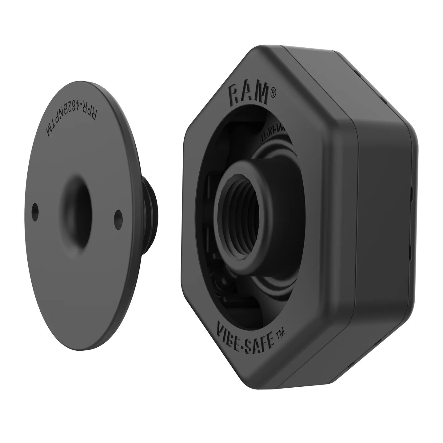 RAM Vibe-Safe with NPT Adapter for 2-Hole Holders (RAP-462NPT)