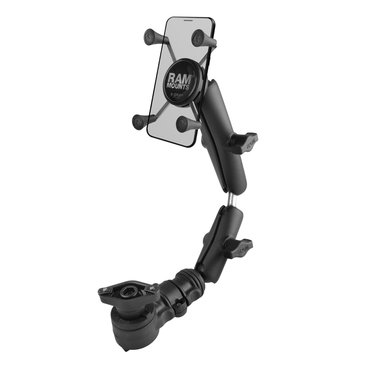 RAM UN7 Phone Mount for Wheelchair Armrests w Swivel (RAP-AAPR-WCT-419-UN7)