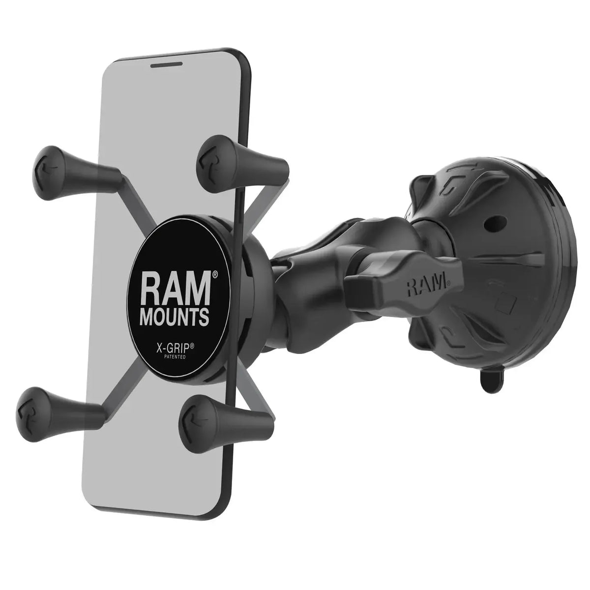 RAM X-Grip Phone Mount w Low Profile Suction Base (RAP-B-166-2-A-UN7U)