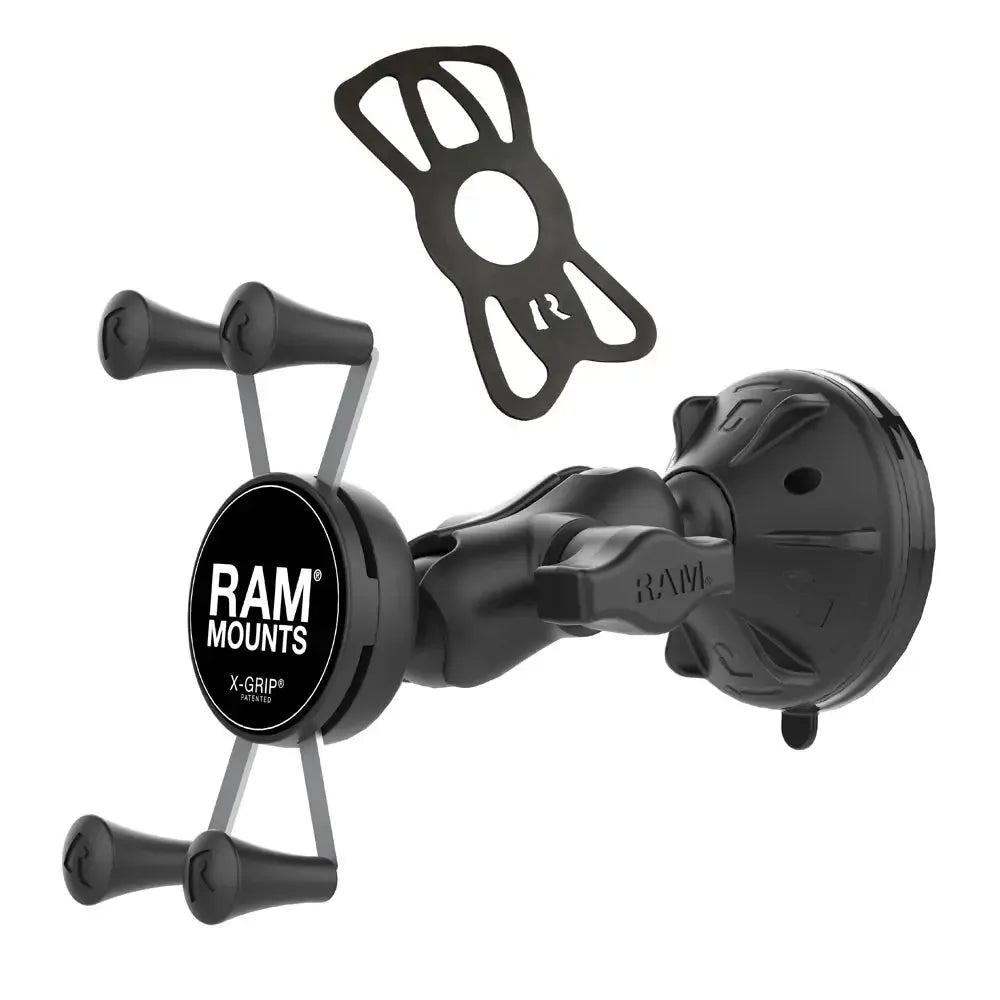 RAM X-Grip Phone Mount w Low Profile Suction Base (RAP-B-166-2-A-UN7U)