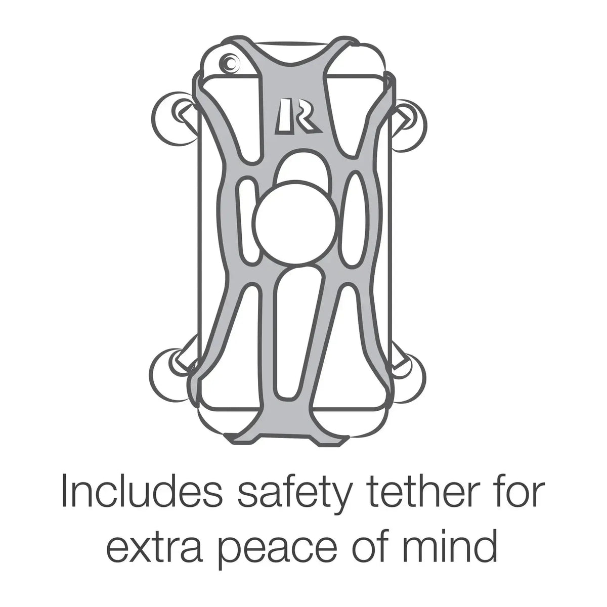 RAM X-Grip Phone Mount w Low Profile Suction Base (RAP-B-166-2-A-UN7U)