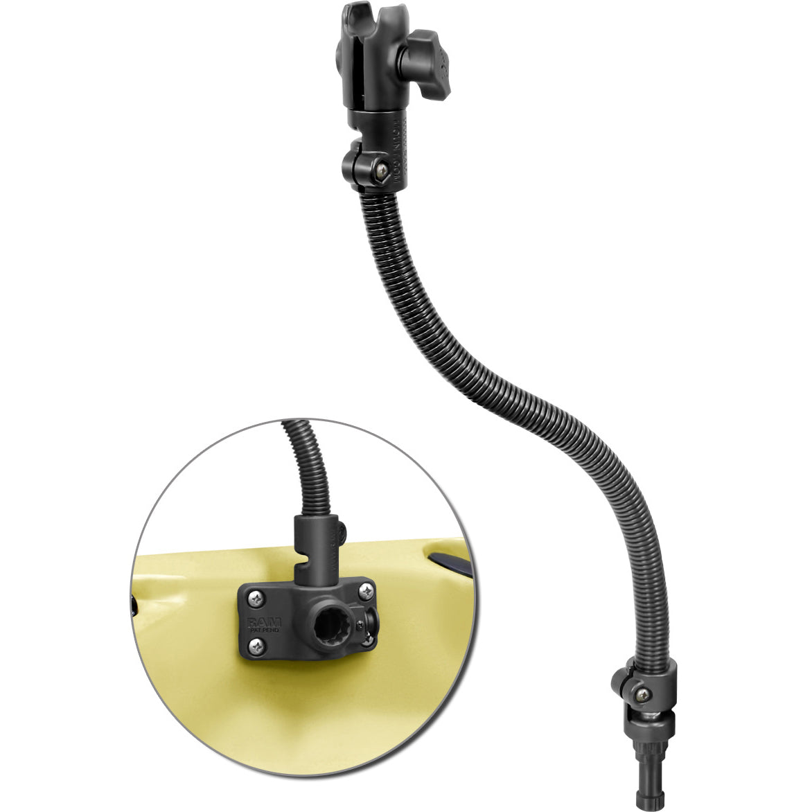 RAM 18" Flex-Rod™ Kayak Mount Arm (RAP-B-200-1-114P-18U)