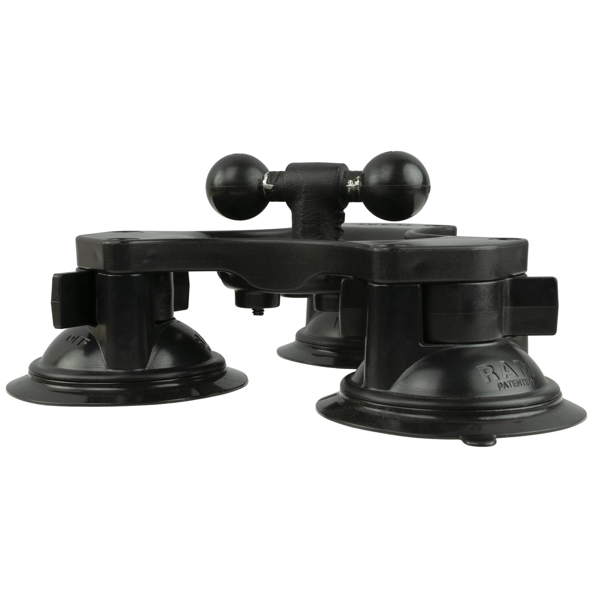 RAM Triple Suction Cup Double Ball Base (RAP-B-217-365-224-1U)