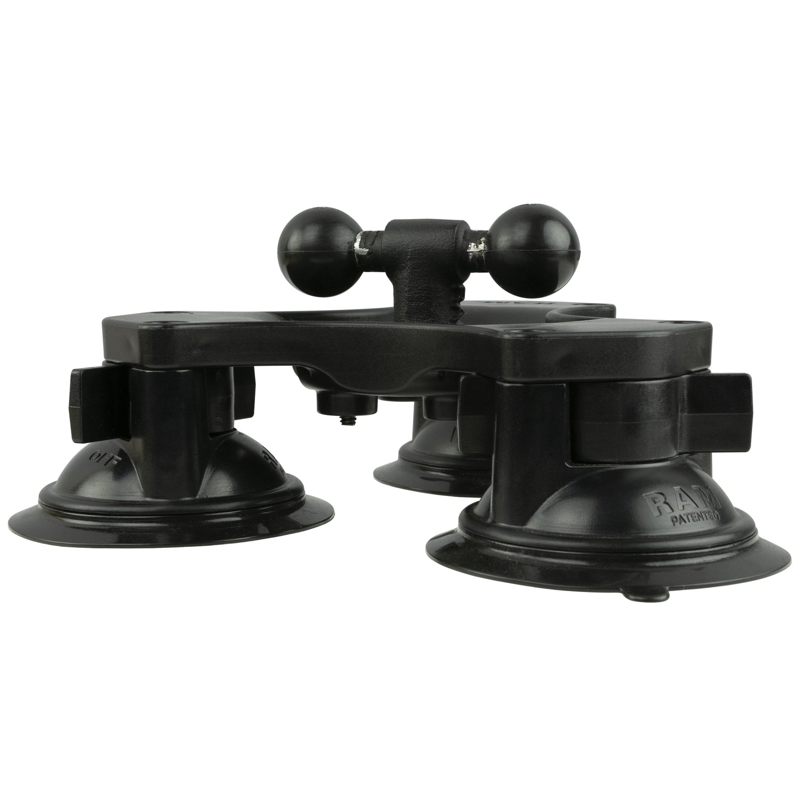 RAM Triple Suction Cup Double Ball Base (RAP-B-217-365-224-1U)